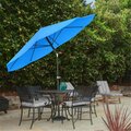 Grillgear Patio Umbrella with Auto Tilt - Brilliant Blue - 10 ft. GR3254317